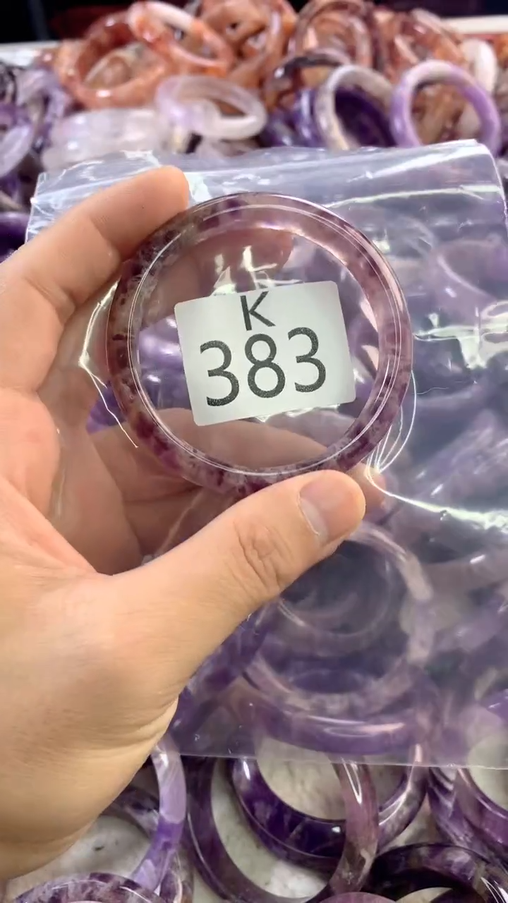 水晶手镯H未镶嵌水晶383-56