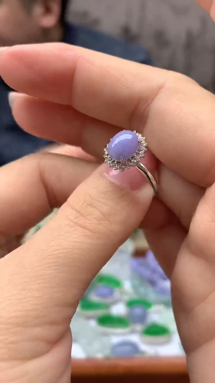 【闪购商品】翡翠戒指18K金镶嵌206-天然翡翠