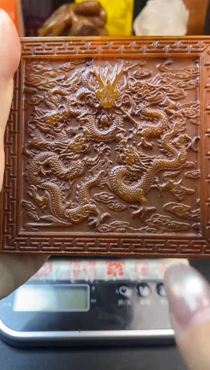 寿山石印石田黄五龙壁