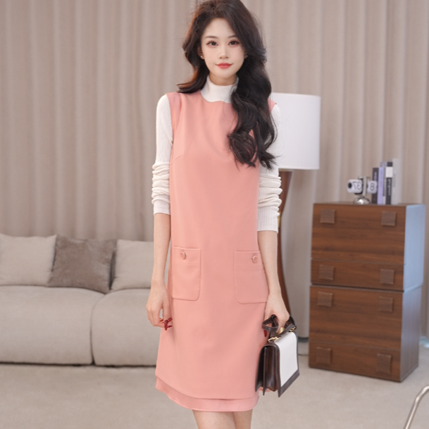 AMASS/阿玛施春秋新款显瘦百搭裙子时尚气质连衣裙550071-42223