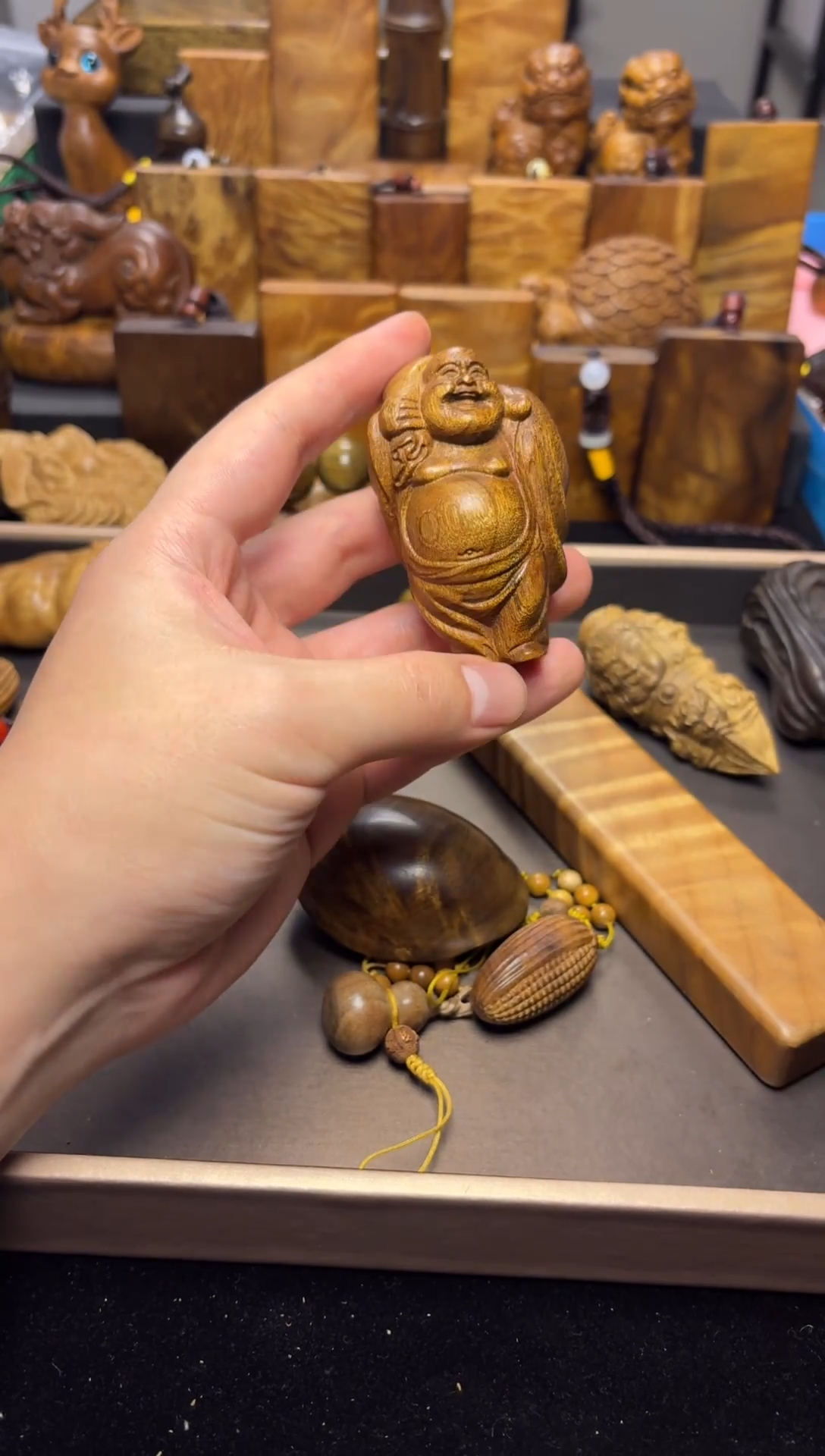 【闪购商品】楠木（金丝楠）其他布袋和尚53