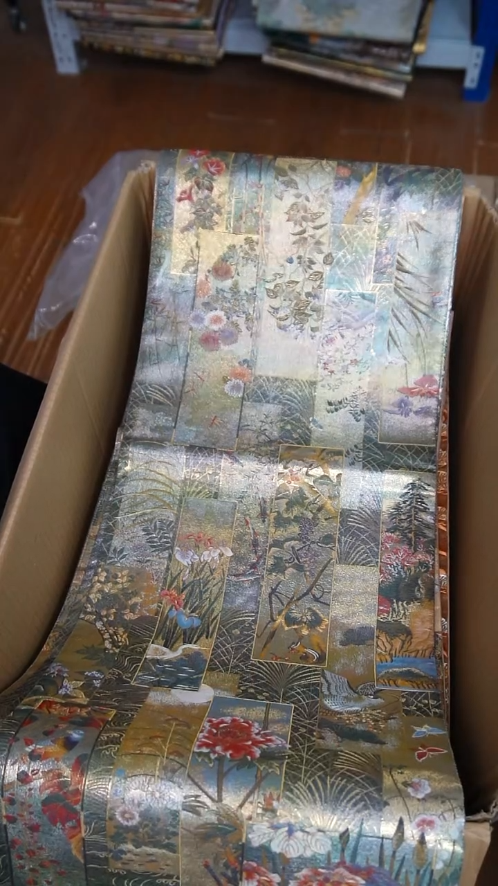 织绣～****～单面全通风景丸带特价