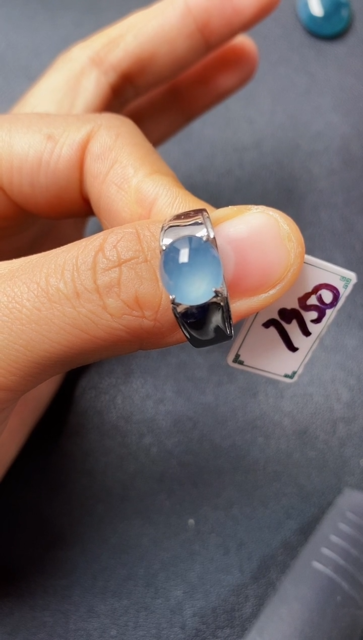 银S925镶嵌戒指翡翠22222222