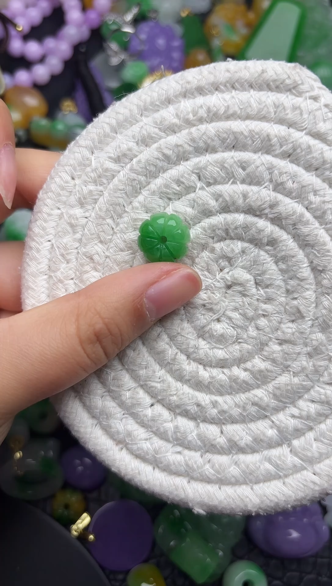 颈饰未镶嵌翡翠缅甸翡翠吊坠