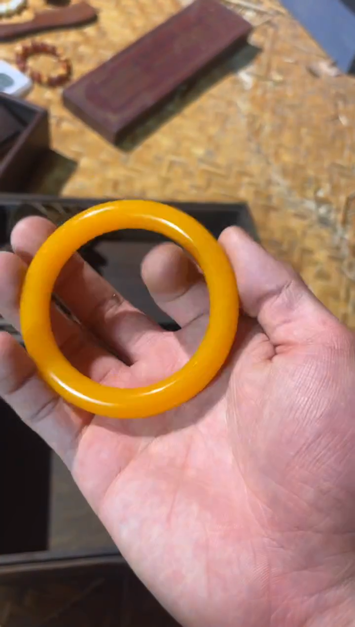 【闪购商品】石英质玉（黄龙玉）手镯合金72羊羊羊羊羊羊羊羊