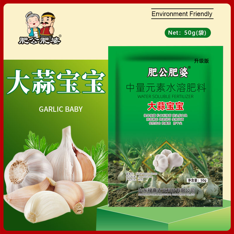肥公肥婆大蒜宝宝返青抽苔肥出苔齐生根壮苗防干尖黄叶水溶肥料