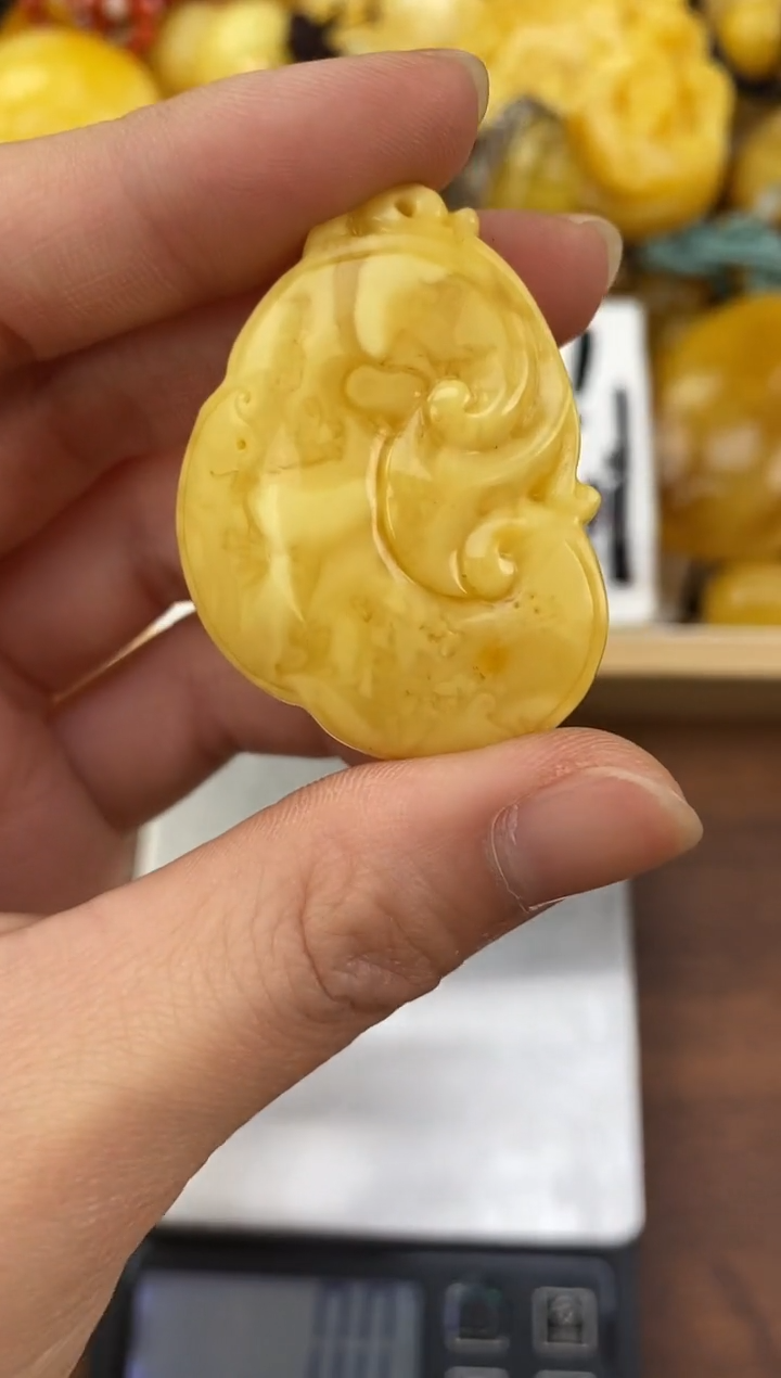 裸石琥珀未镶嵌天然琥珀蜜蜡