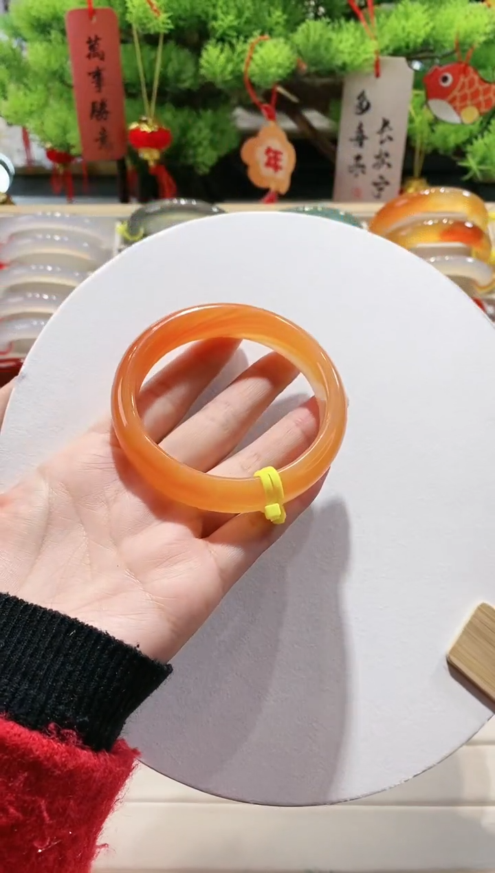 【闪购商品】玛瑙/玉髓手镯未镶嵌145-60.5