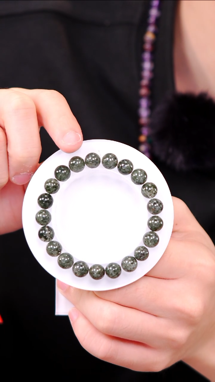 【闪购商品】水晶单圈未镶嵌Q014绿幽灵单圈8mm