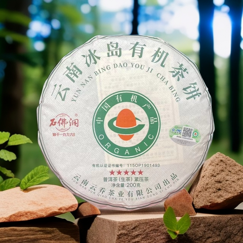 2024年冰岛老寨五星有机生茶200g/饼带同款龙珠试喝