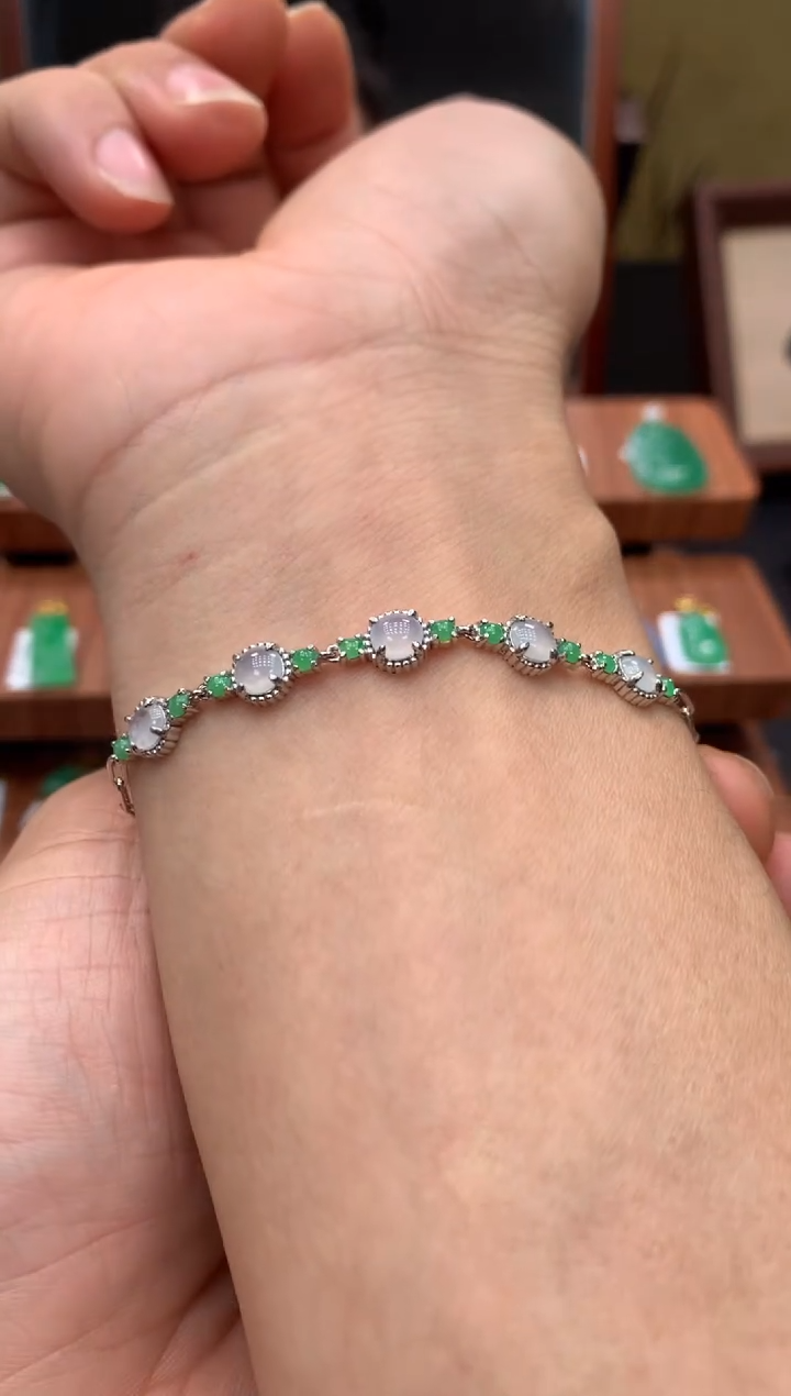 未镶嵌手链翡翠手链
