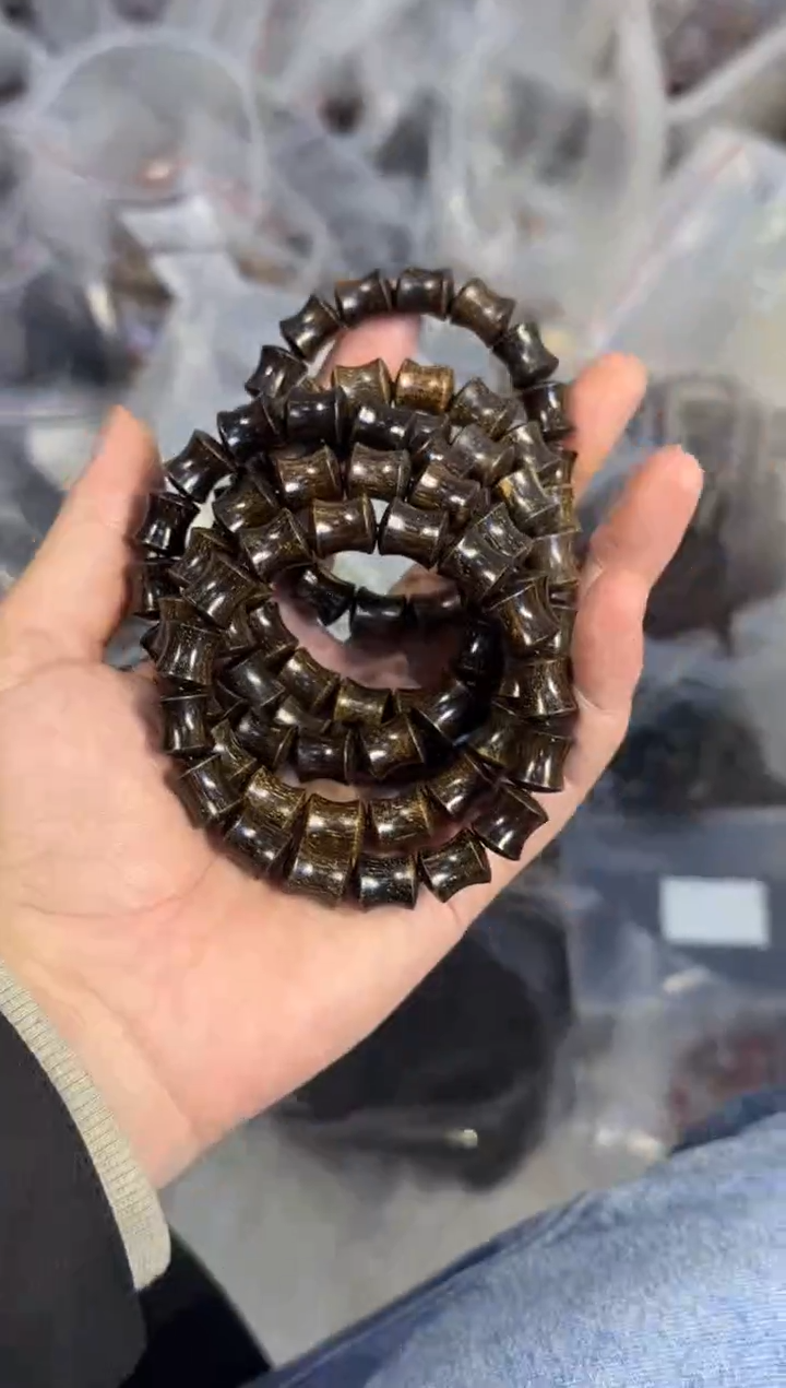 【闪购商品】贡木手串/手链贡木绿竹节单圈