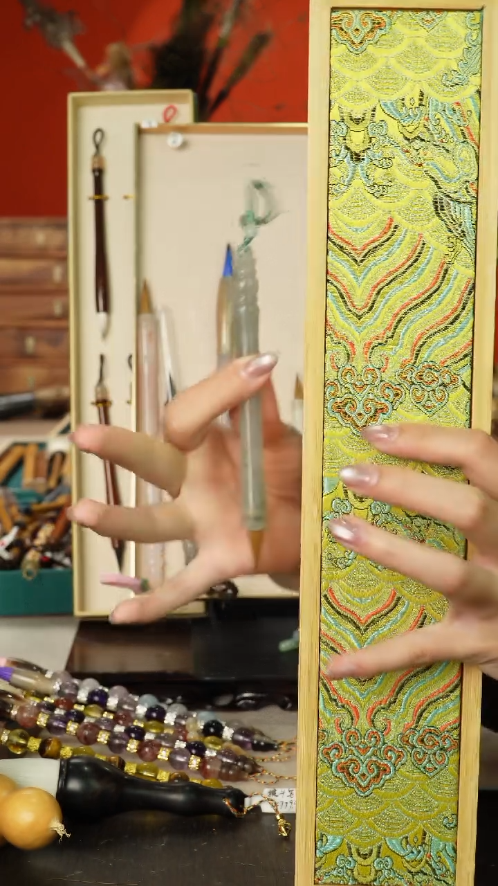 78号闪孤品高货毛笔链接 清水试笔 蘸墨不退