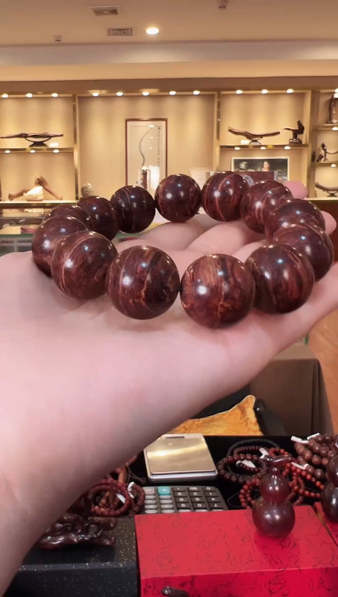 【闪购商品】降真香手串/手链【美比】降真香黄金甲1.8圆珠单圈