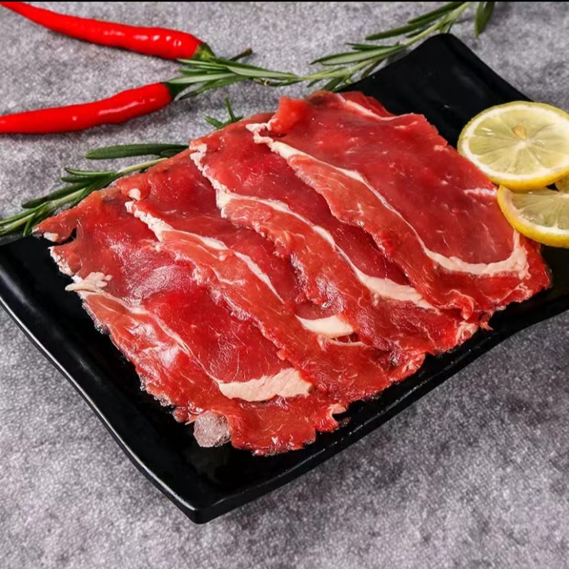 原切上脑牛肉片 瘦嫩 进口牛肉片
