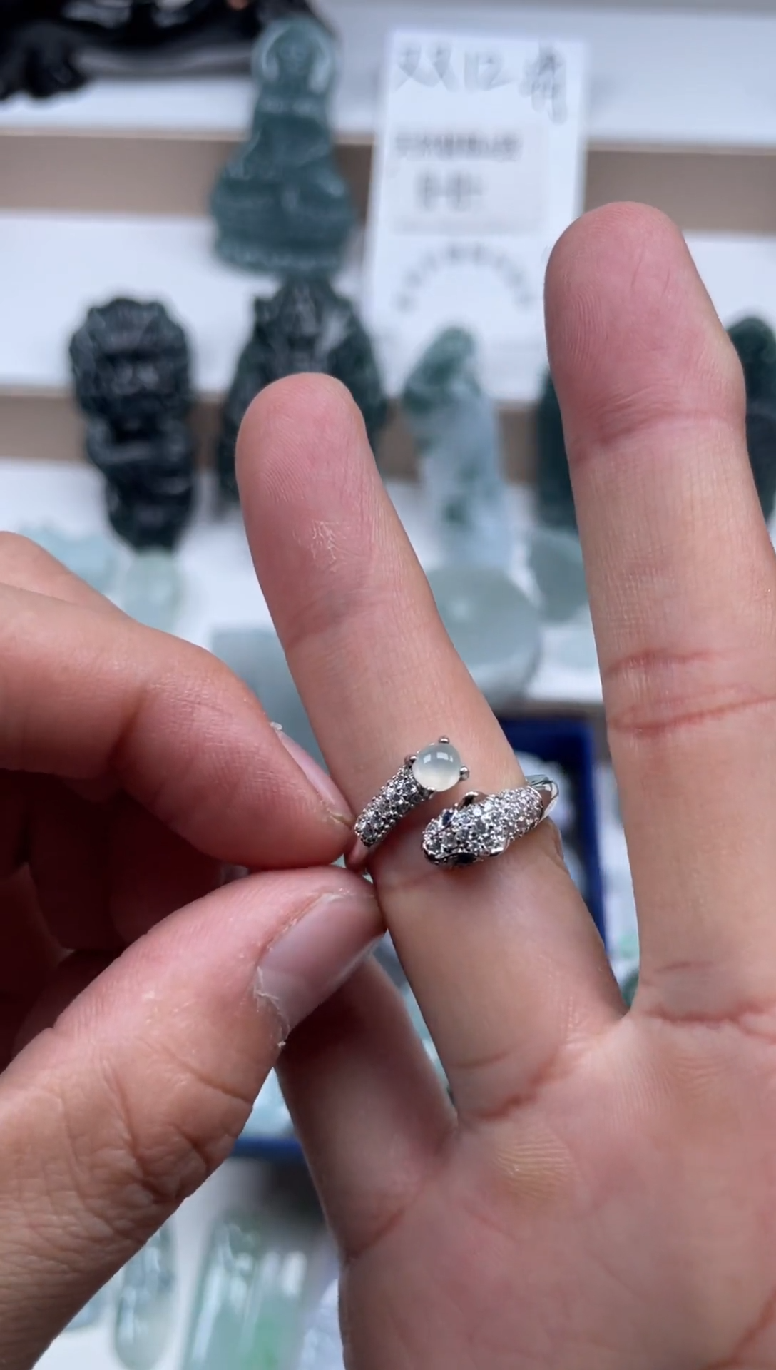 颈饰未镶嵌翡翠天然翡翠A货