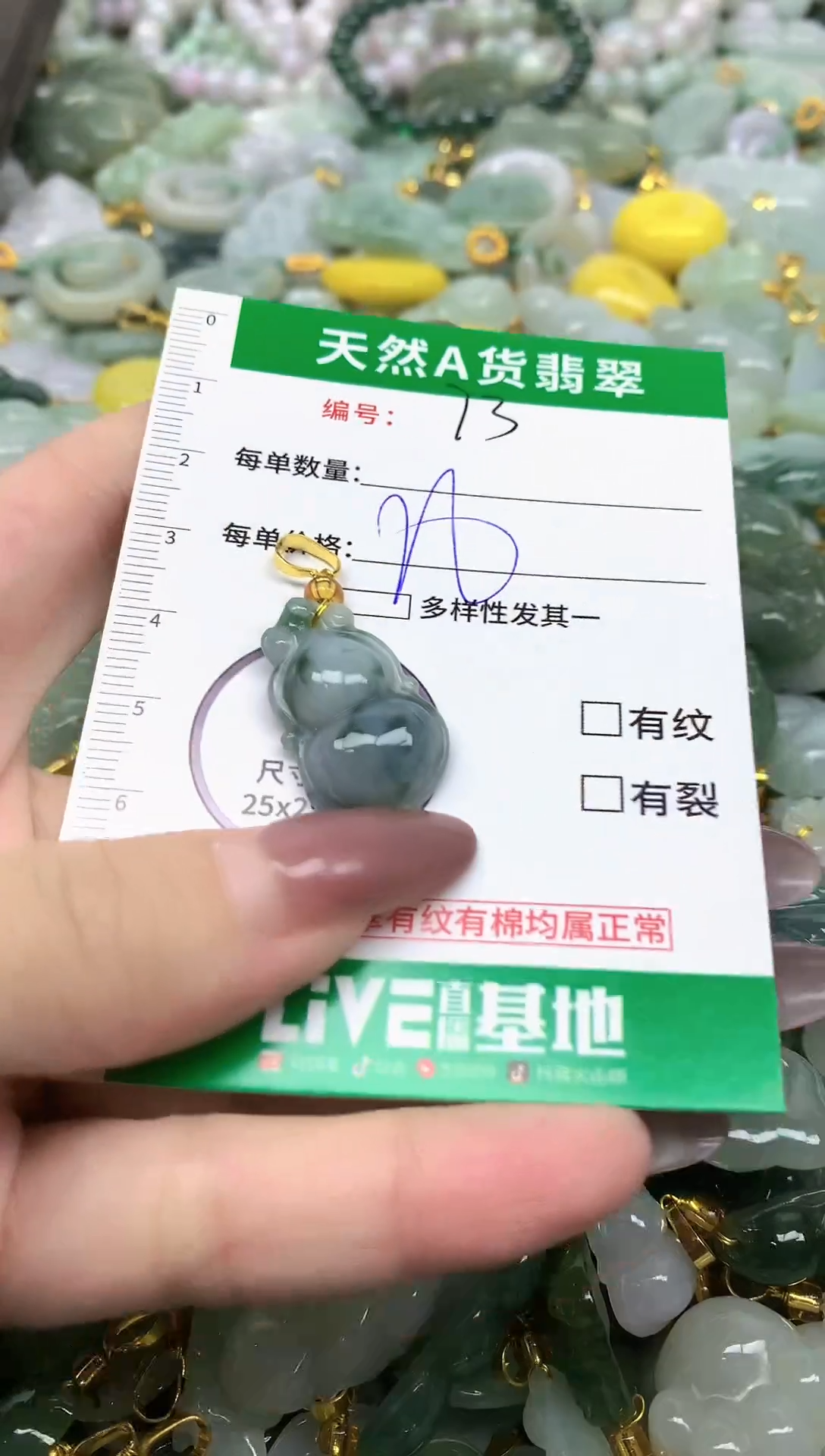 颈饰未镶嵌翡翠未镶嵌a货翡翠-75