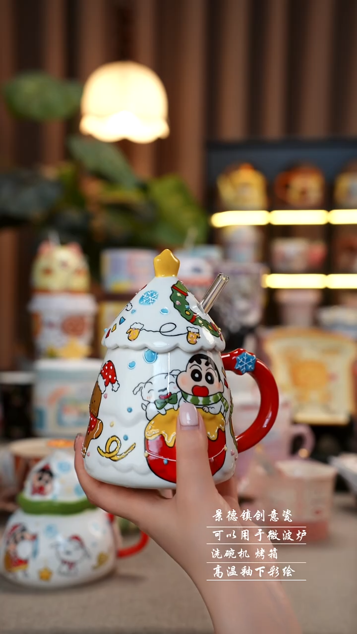 圣诞树景德镇手工手绘陶瓷