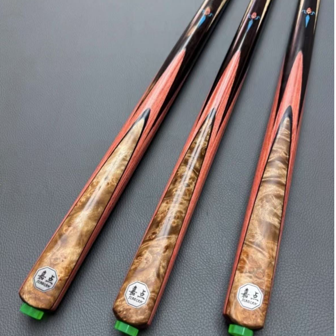 嘉点 赤焰 台球杆 粉象乌木小头杆 