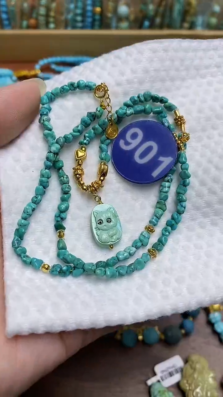 【闪购商品】绿松石项链银S925镶嵌901