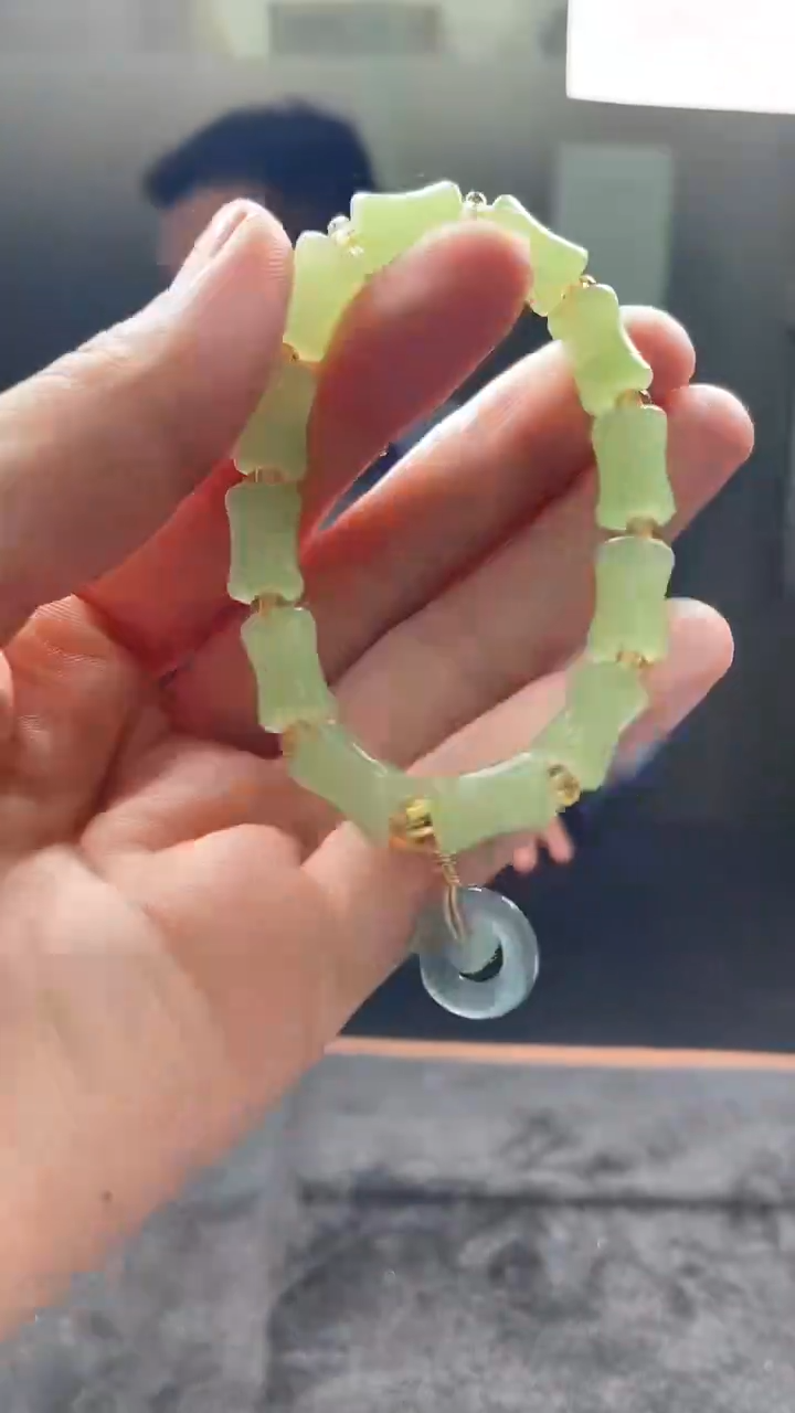 未镶嵌手链翡翠DIY29子母扣手串