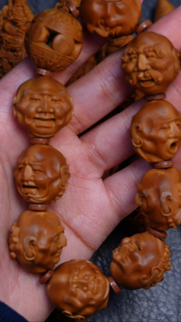 【闪购商品】橄榄核手串/手链宋水官2.2铁核须派十八罗汉