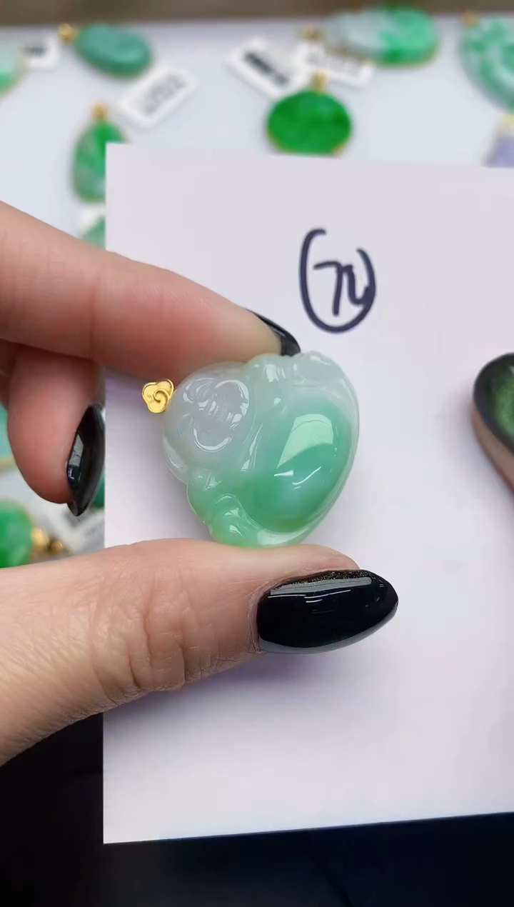 【闪购商品】翡翠颈饰18K金镶嵌00000000000