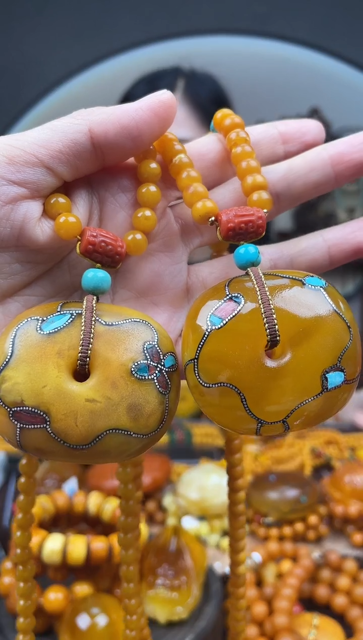 未镶嵌琥珀裸石首饰 假1赔4 （多样性发货1件