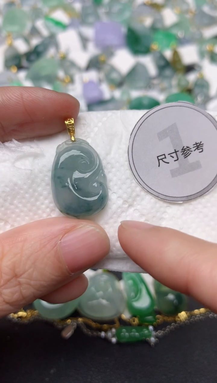 颈饰未镶嵌翡翠天然缅甸A货翡翠