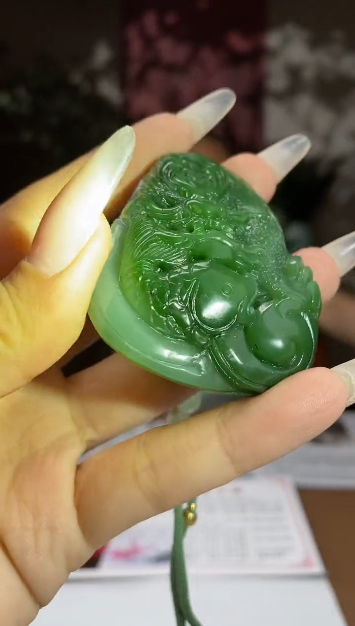 和田玉未镶嵌颈饰A950