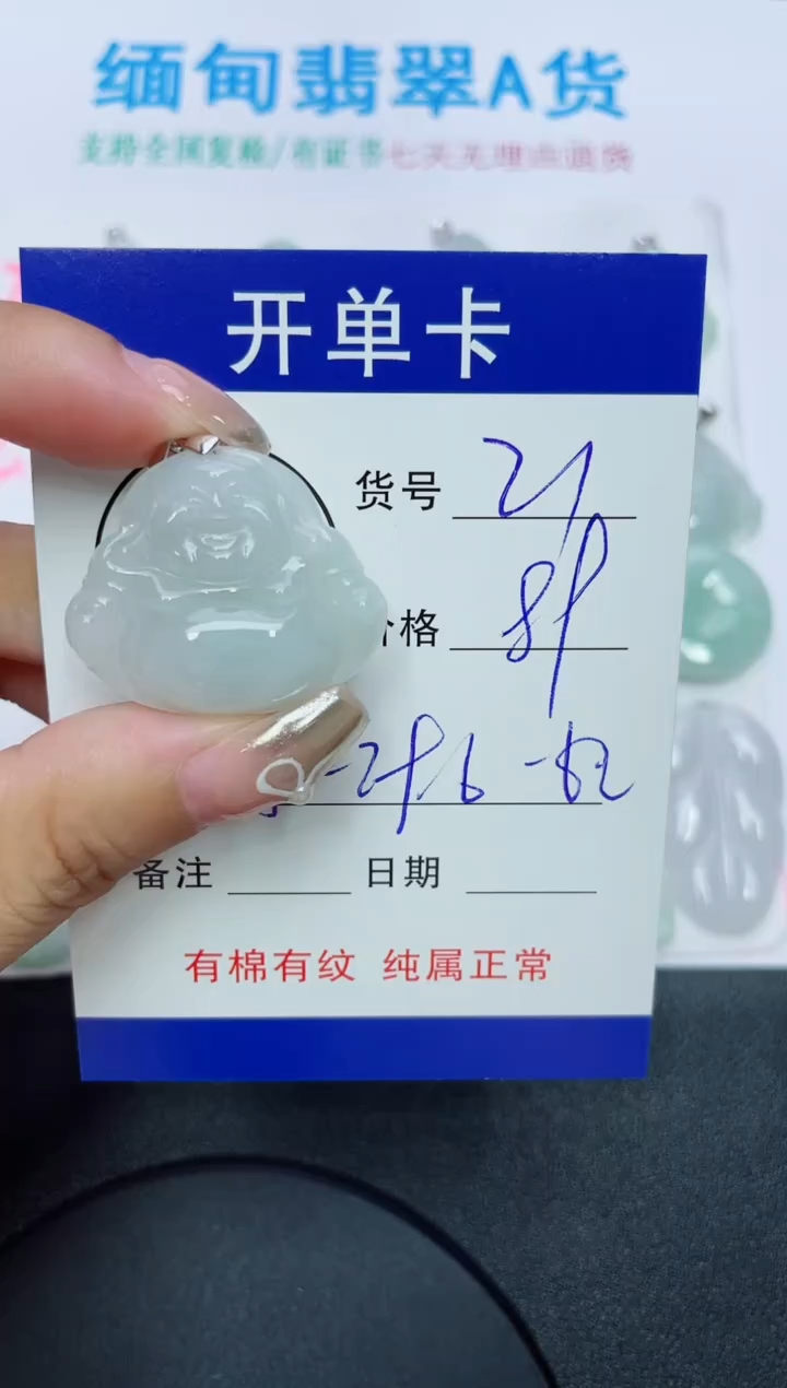 翡翠未镶嵌吊坠(赠链)21