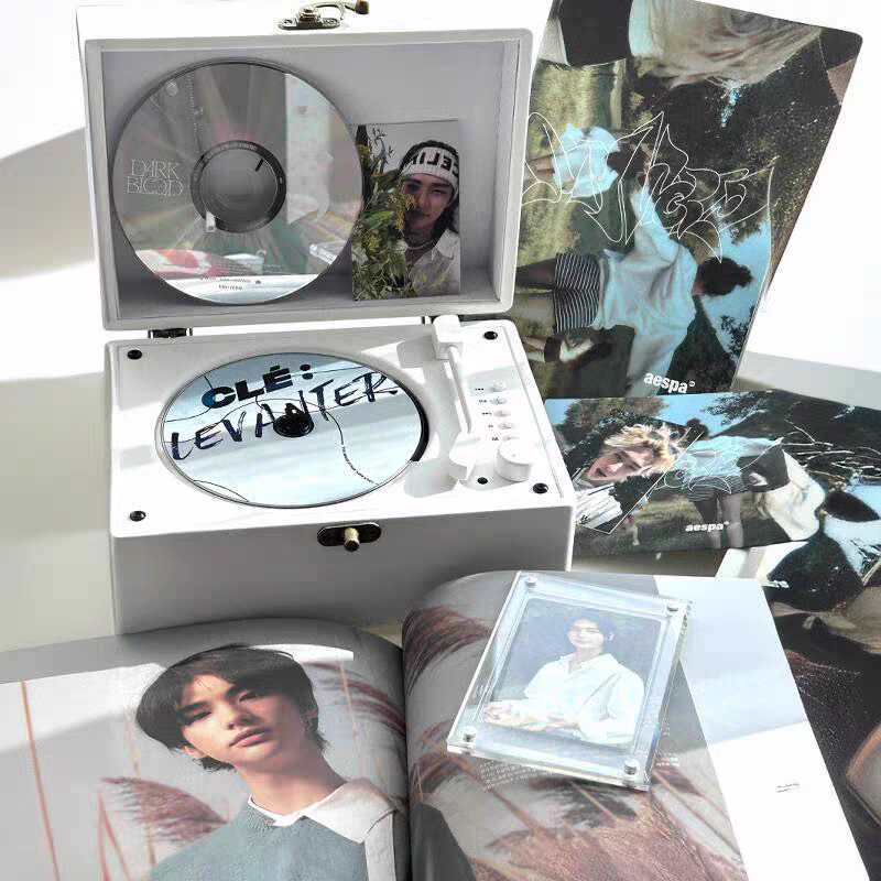 寻音时光cd机音乐播放器复古碟蓝牙音箱音响礼物光盘CD机唱片机
