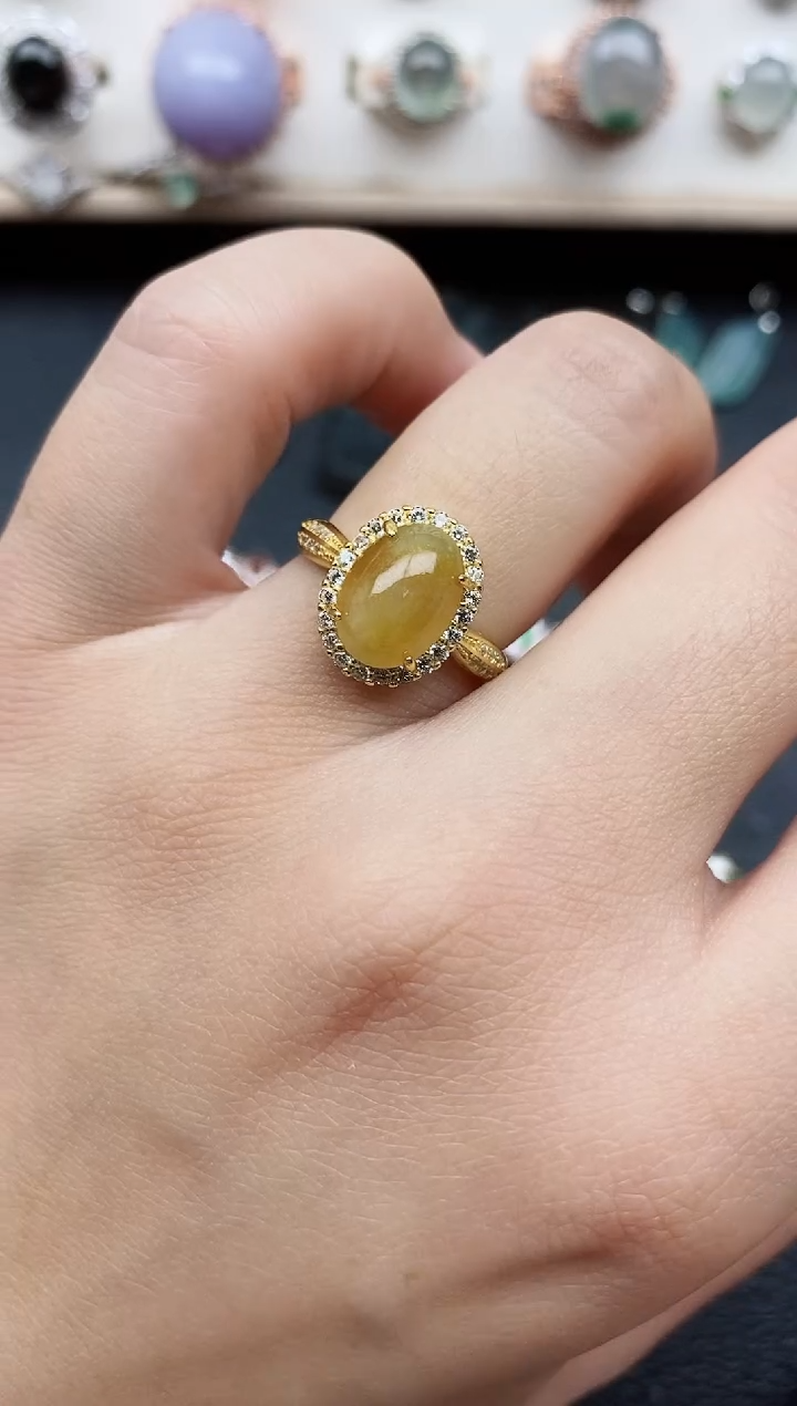 【闪购商品】翡翠戒指银S925镶嵌11111