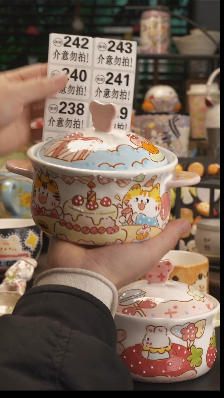 发***喵【原创设计】景德镇手绘陶瓷