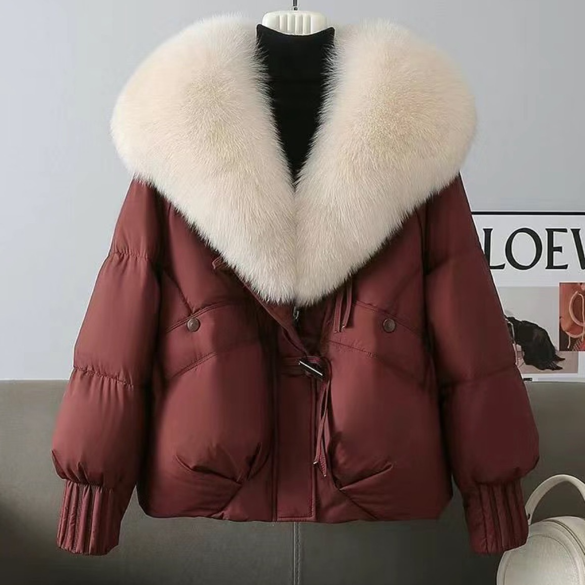 2025高档轻奢保暖冬季新款时尚短款百搭棉衣棉服韩版加厚女士外套