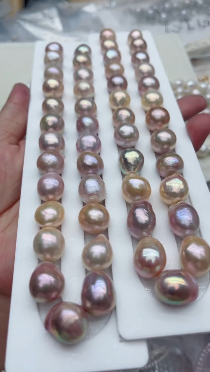 项链未镶嵌淡水珍珠多样性发其一，非无暇