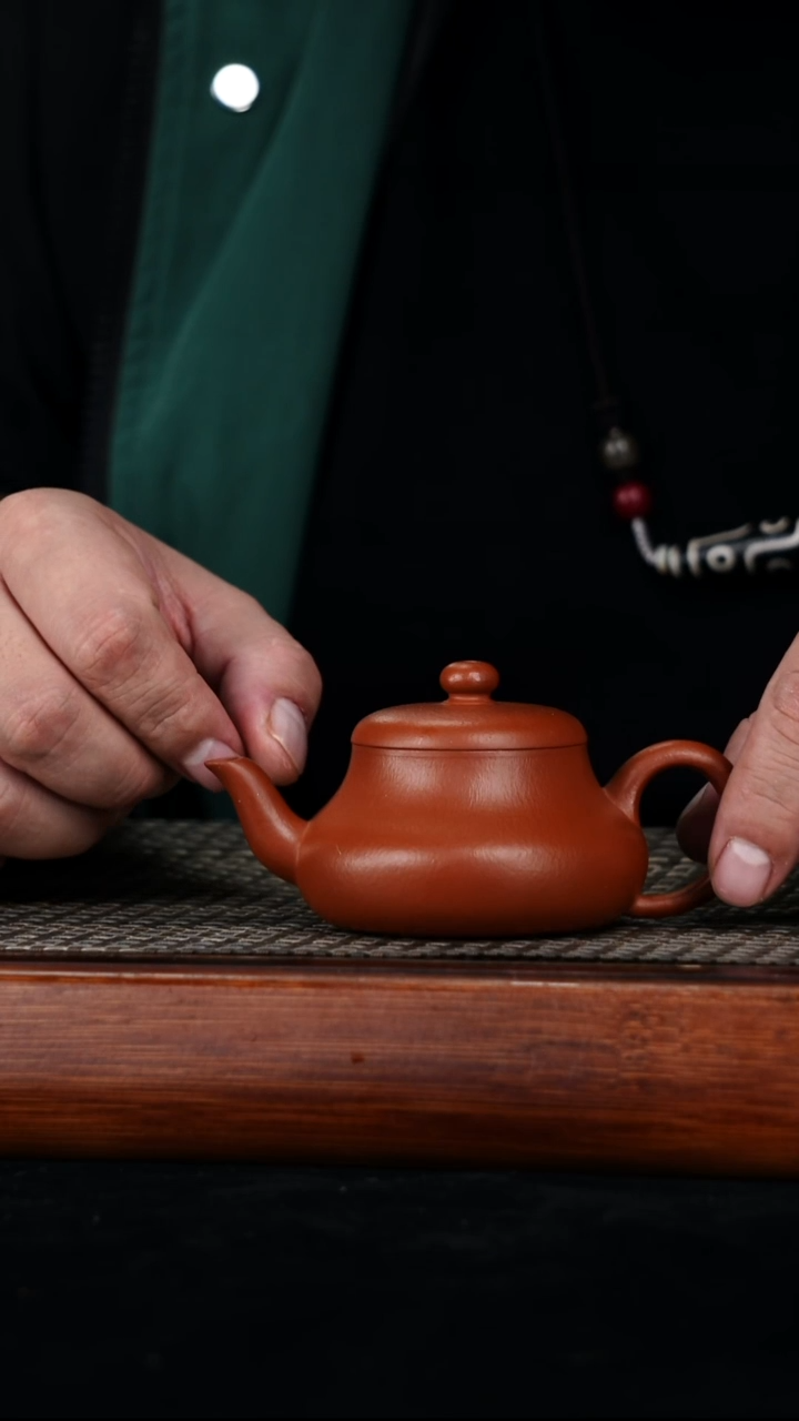 茶壶紫砂原矿朱泥君德壶120cc