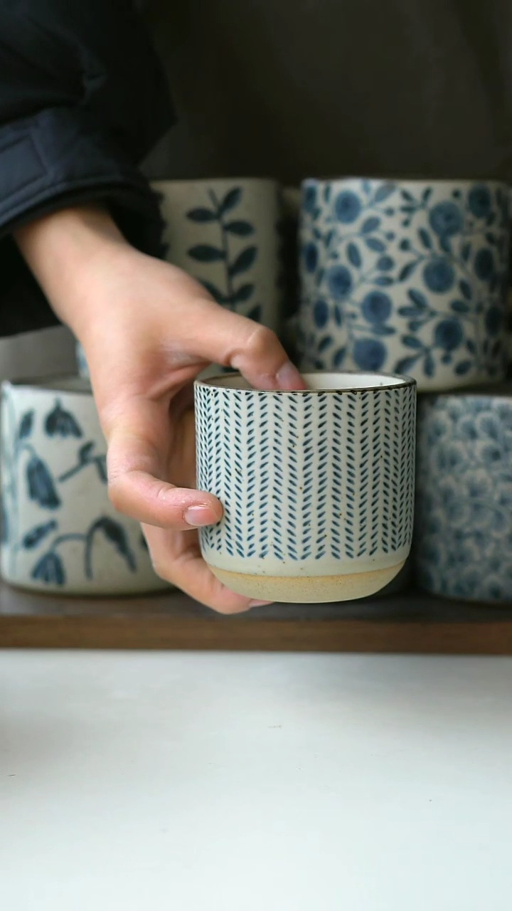 【闪购商品】陶瓷跳刀手握杯@4-2@