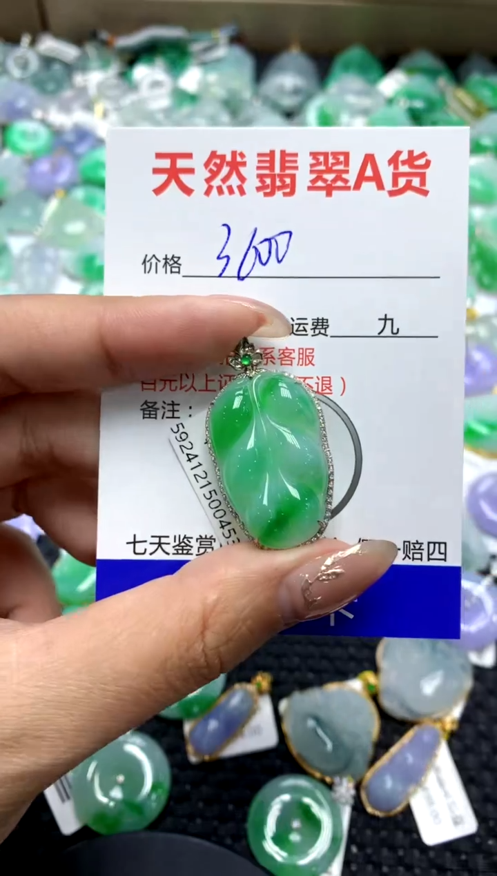 【闪购商品】翡翠颈饰18K金镶嵌1111111111111111