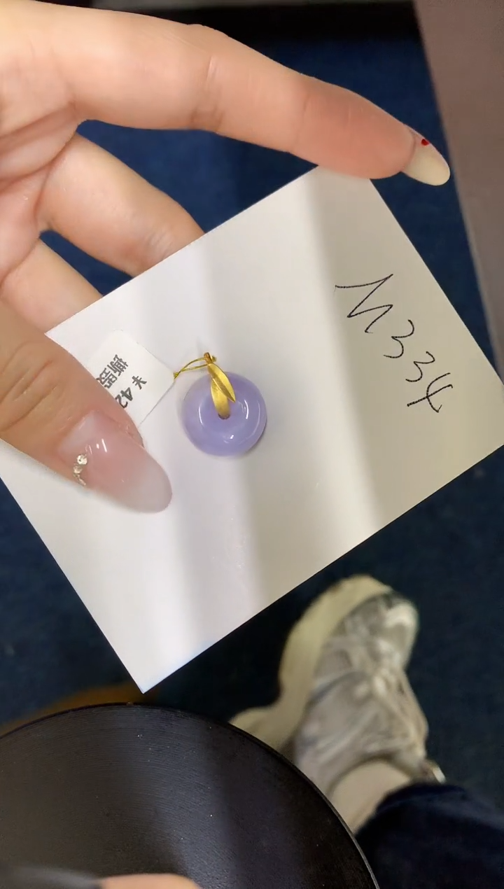 【闪购商品】翡翠颈饰18K金镶嵌00000000000