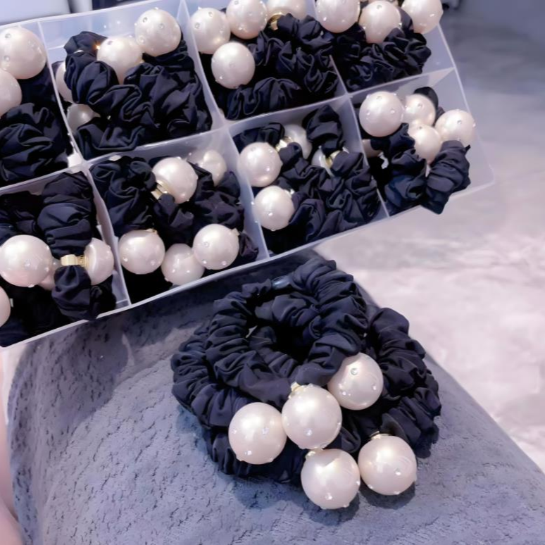 【面膜发圈大合集】青春美少女素圈带钻皮筋通用