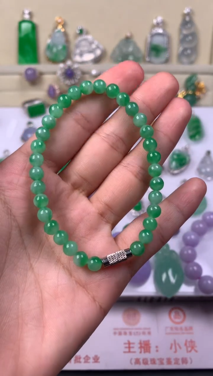 未镶嵌手串翡翠手串