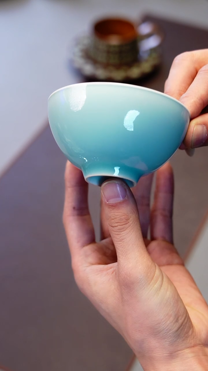 青瓷手工茶器包邮