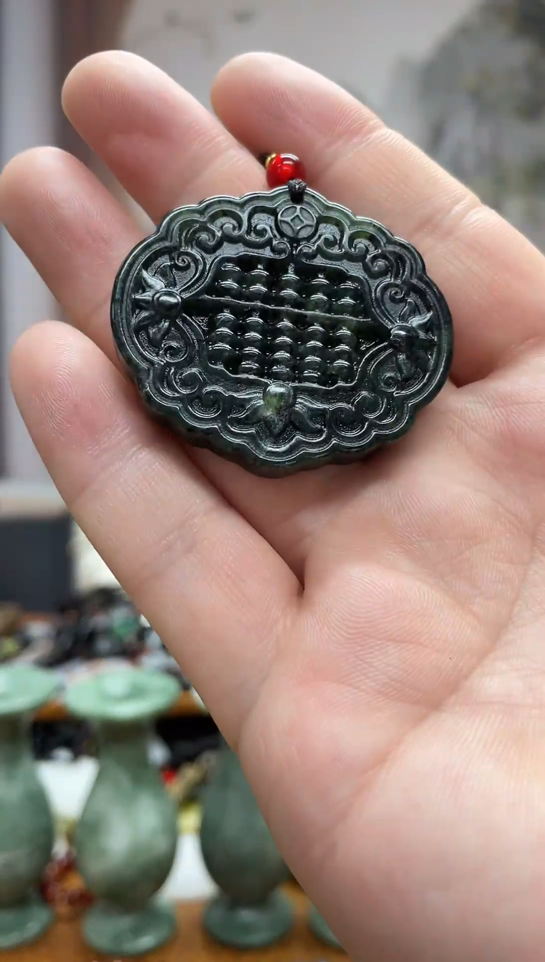 未镶嵌岫玉吊坠·