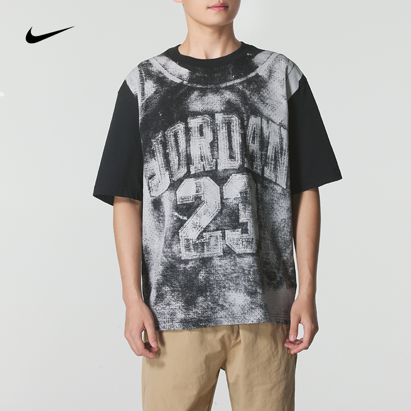 耐克/NIKE短袖男装2025新款JORDAN扎染涂鸦风印花质T恤HQ8931010
