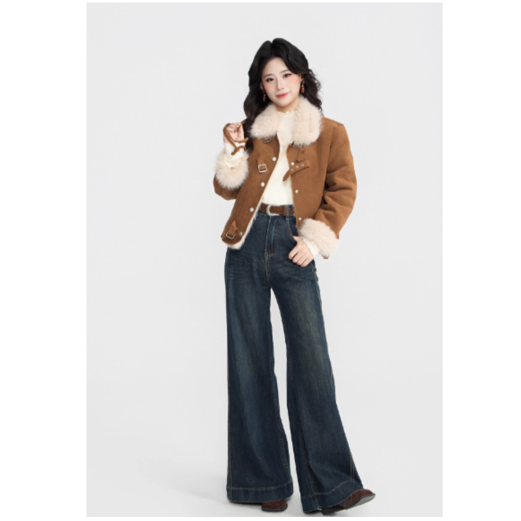 外套女2025年秋冬季新款女装加厚保暖短款外套A611113