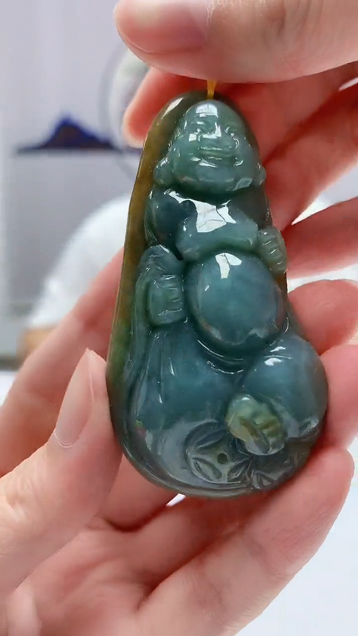 【闪购商品】定制翡翠未镶嵌4812zm-毛货挂件30佛公