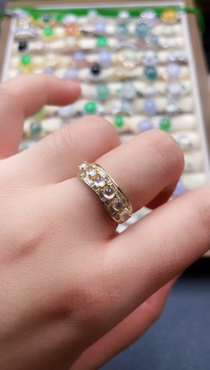 银S925镶嵌戒指翡翠191