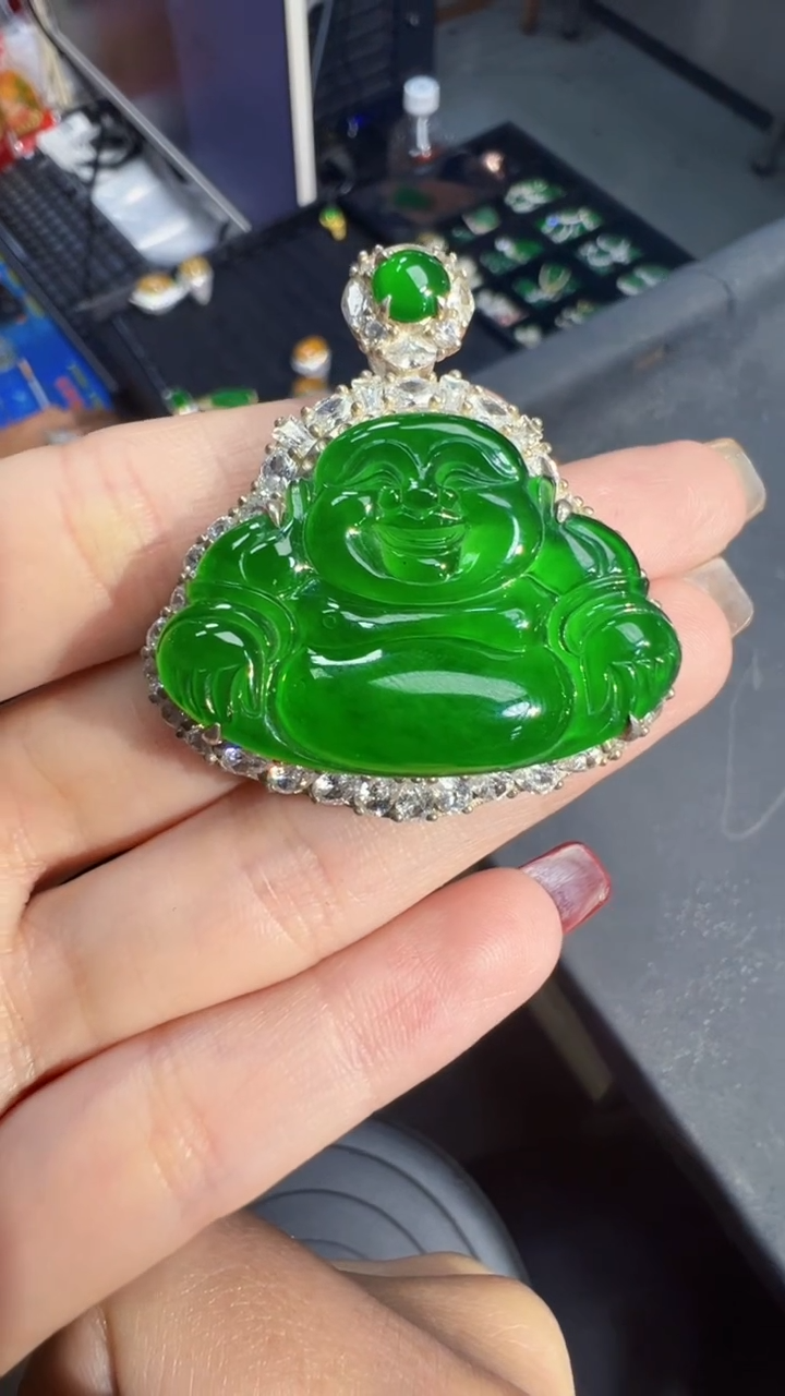 【闪购商品】定制翡翠未镶嵌佛公1