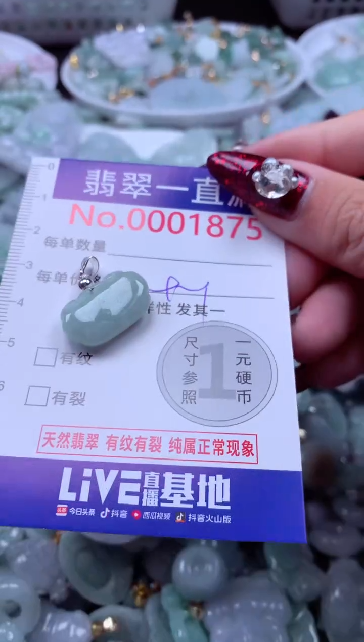 吊坠(不含链)未镶嵌翡翠1875